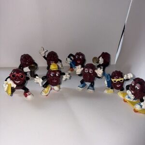 California Raisins Action Figure Lot Vintage Toy Lot 80s 90s Band Skateboarding